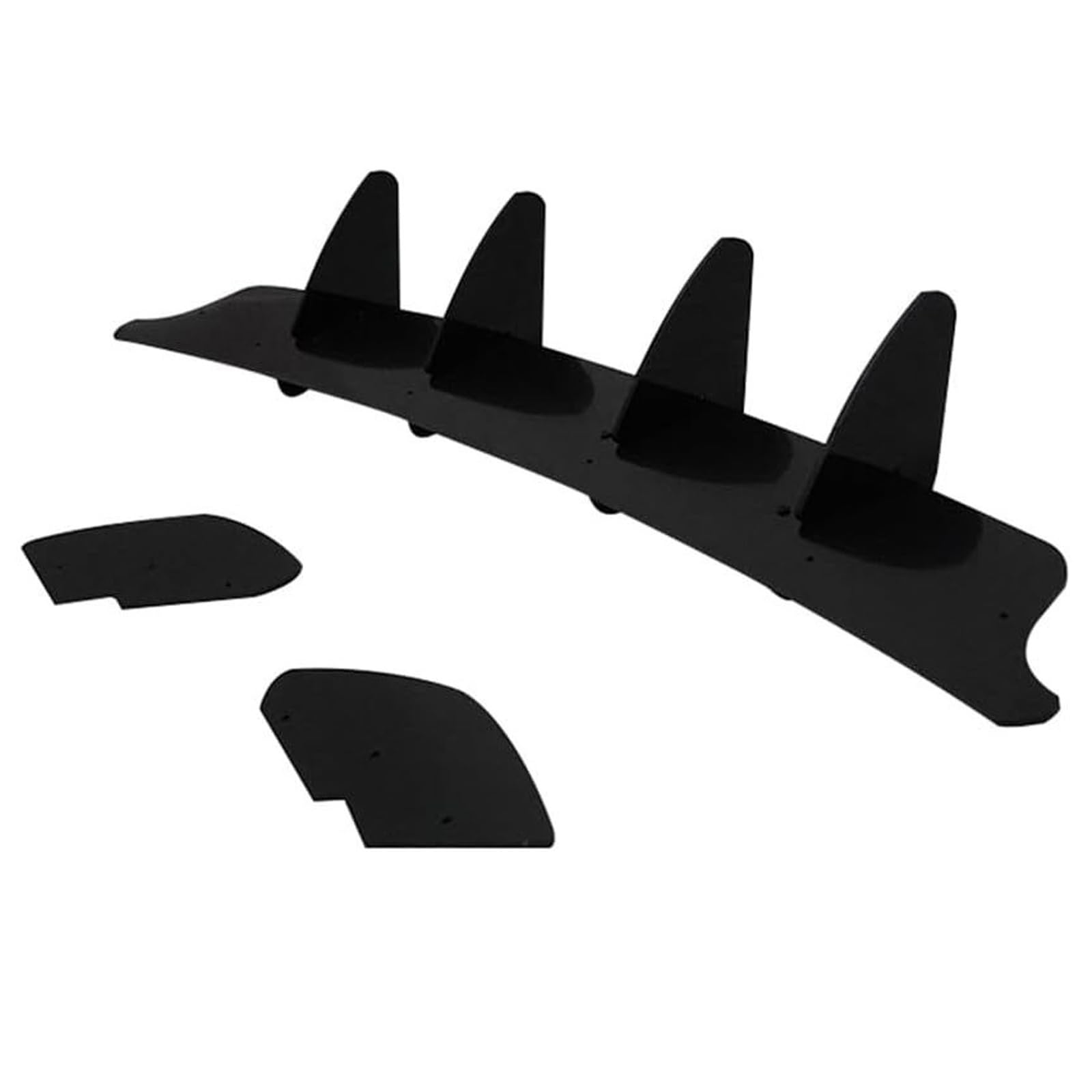 para Golf 6 GTI 2010-2013 Material ABS Difusor de Parachoques Trasero, Protector de difusor de Labios Trasero Kit de carrocería de alerón de Parachoques Inferior