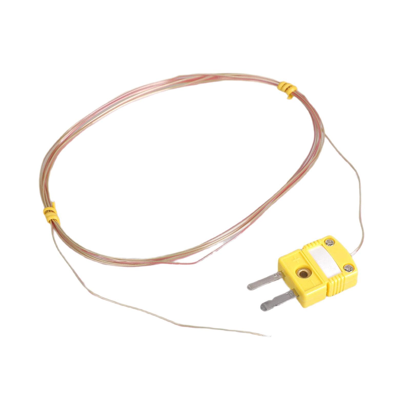 Zbiianxer 2 Meters Thread Accuracy K Type Thermocouple Probe With Easy Install Plugs For Extreme Temperatures Cable