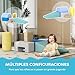 Imagen de AIYAPLAY Juego de 6 Bloques Psicomotricidad para Niños Bloques de Construcción Figuras de Construcción Juguete para Aprendizaje para Escalar y Gatear Multicolor