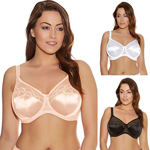 Soutien-gorge DD+ confortable grand bonnet opaque Elomi Cate 110E coloris latte femme