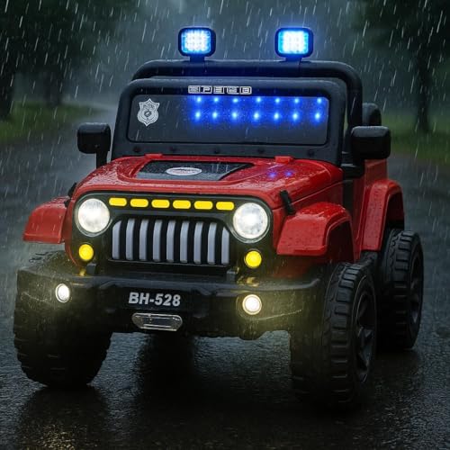 Image of Kawaii Kids Battery Operated Car for Kids, Electric Ride-On SUV with Parent Remote Control, USB, Bluetooth, LED Windshield Lights, Rechargeable Battery, Kids Ride-On Car for Boys & Girls Age 1-5 Years
