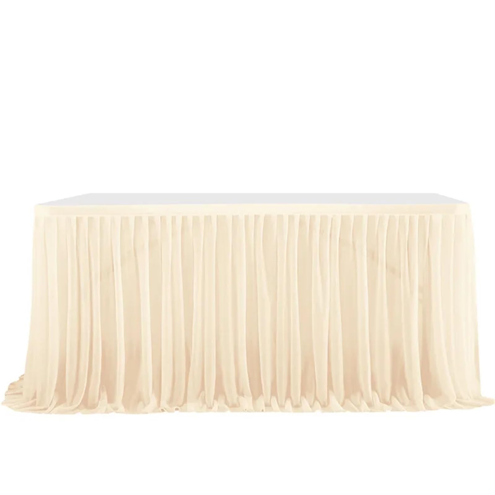 Faldón de Mesa Falda de mesa gasa semitransparente