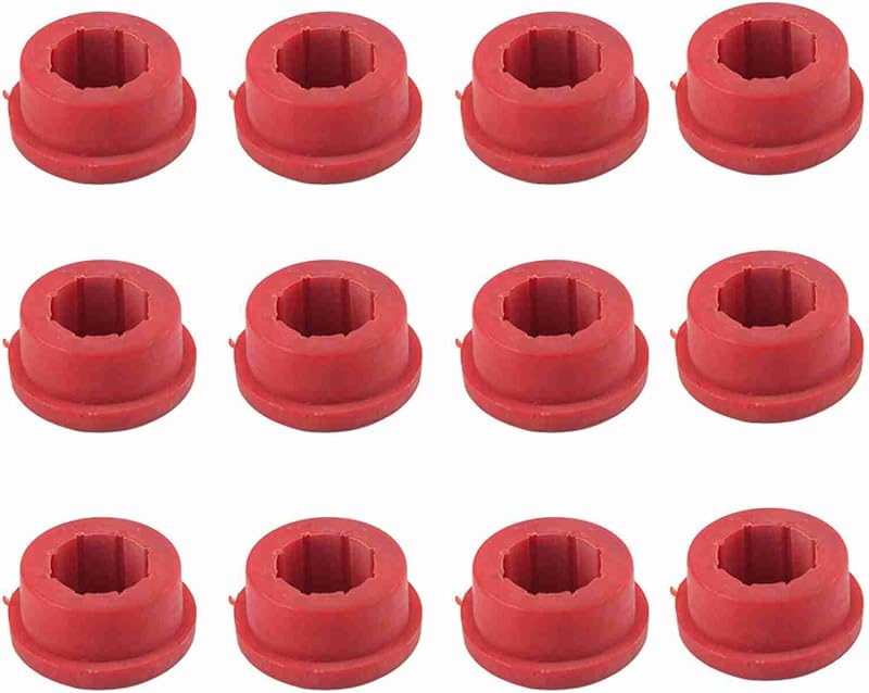 Buchas de poliuretano vermelhas do braço inferior de suspensão traseiro para cambagem – Honda Civic, Integra, RSX e Del Sol – 12 unidades