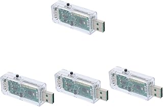 Angoily 4pcs USB Tester LCD Digital Multimeter USB a Power Meter Capacity Meter USB Volt Tester USB Power Meter USB Voltage and Current USB a Meter USB a Tester Abs Cell Phone Detector