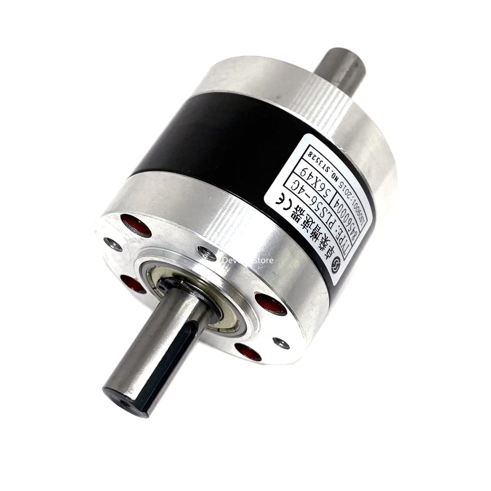 High Speed Gear 1:3.6 1:4 1:4.25 1:5.3 Dual Axis Planet Gear Speed-up Gearbox Double Shaft PLS56 Also Used As Speed Reducer (Color : 1pc, Size : 3.6 To 1 Reducer 56mm Planetary Gear Speed Up - View #8