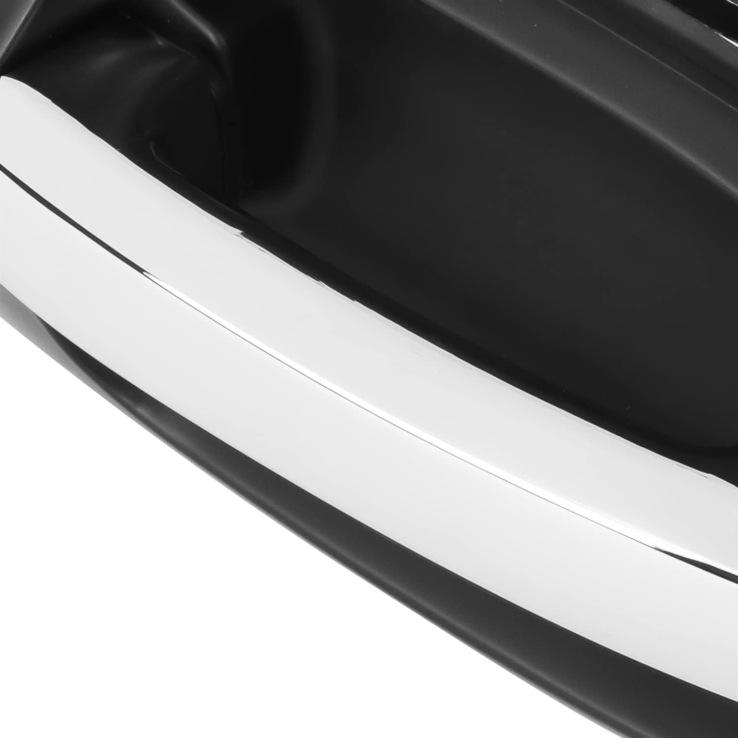 Auto Dynasty Factory Style Front Door Pull Handle Compatible with Ford Expedition Lincoln Navigator 2003-2009, Passenger Right Side, Smooth Black/Chrome