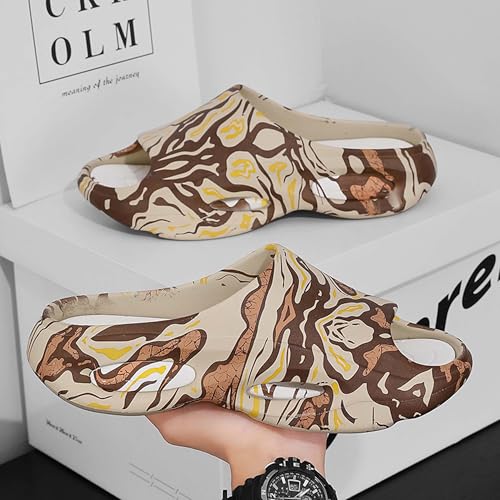 Men's EVA anti slip spa massage slippers, lightweight beach sandals, quick drying and comfortable shower shoes3