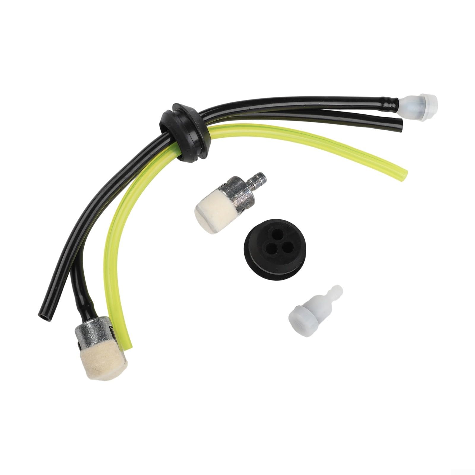 Brushcutter Fuel Tank Seal Kit with 3 Hoses and Filters 18mm/20mm Compatible with for ECHO and Petrol for STRIMMERS Suction Return Vent Hose Set for Garden Lawn Mower Parts Replacement