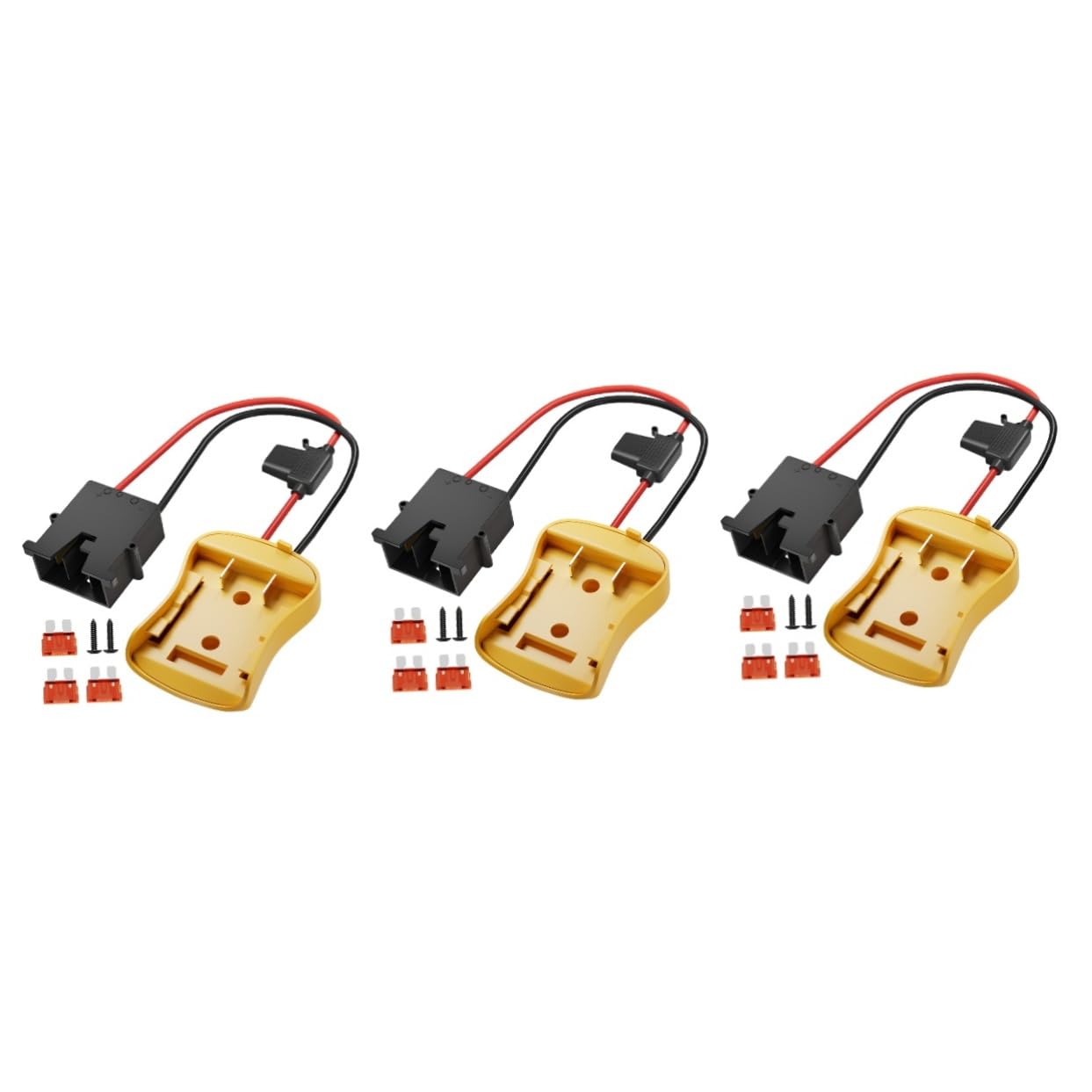 POPETPOP Adattatore Per Batteria Da 3 Pezzi Adattatore Di Alimentazione Convertitore Connettore Per Caricabatterie Convertitore Di Alimentazione Per Adattatore Multifunzionale Fai Da