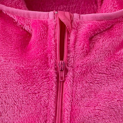 𝗛ooded Fleece for Toddler Boys Girls Pullover Half Zipper Long Sleeve Teddy Jacket Winter Warm Windproof Top4