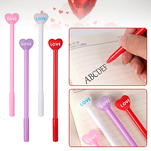 SAIWEILAI ONLINE Pack 100 bolígrafos gel negro Día San Valentín miniatura 5