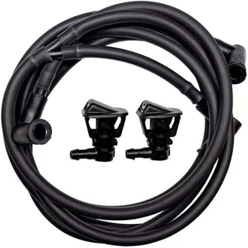 68164356AB Kit de boquilla de limpiaparabrisas de repuesto directo y manguera de líquido, compatible con Jeep JK JKU Wrangler 2013-2019 Kit de