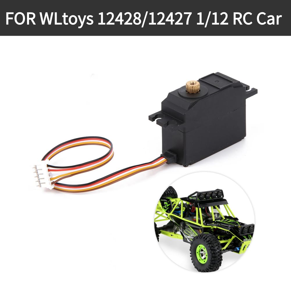 Servo Métal Léger Haute Performance 1/12 – Pièce Upgrade Pour WLtoys 12428 12427 12423 12628 – Servo Chenille RC Solide Et Précis