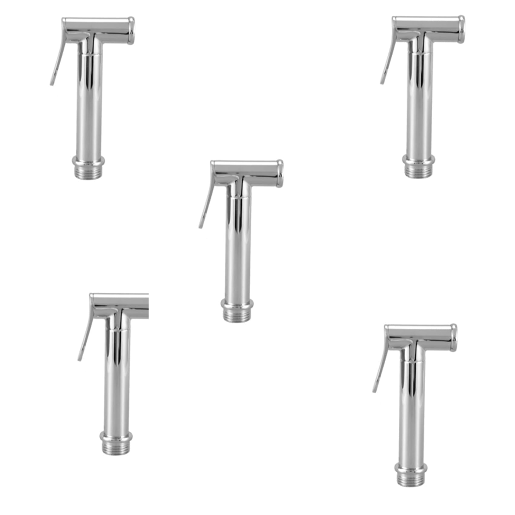 Hndhbfgrt 5X Toilet Bidet Sprayer Set Kit Muslim Shower Handheld Hand Bidet Faucet Bath Tap Hand Sprayer Shower Head Self Cleaning
