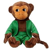 PIPPI LONGSTOCKING Monkey Teddy Mr Nilsson Soft Plush Cuddly Toy - Stuffed Animals with Removable Clothes, Newborn Toys Age 0+ months, 16cm