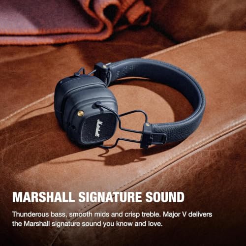 Marshall Store Marshall Major V Wireless On-Ear Headphones, Midnight - Image 5