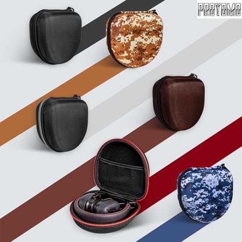 Image of Hard Eva Box Travel Carrying Bag Zipper Protective Pouch Cover Case Shockproof Storage Fits with USB Cable Compatible with Marshall Major 5 /4 /3 /2 Headphone (Camouflage Brown)