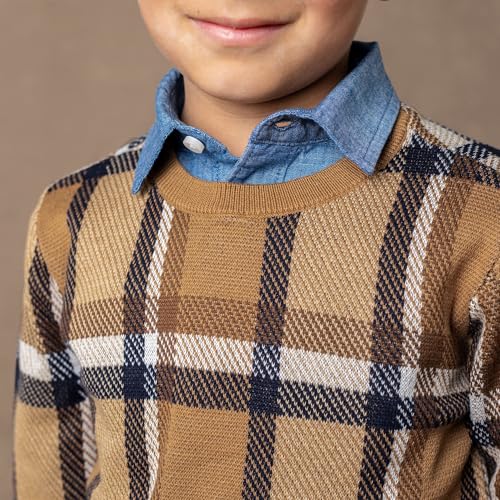 Image of Hope & Henry Boys' Long Sleeve Crew Neck Pullover Sweater
