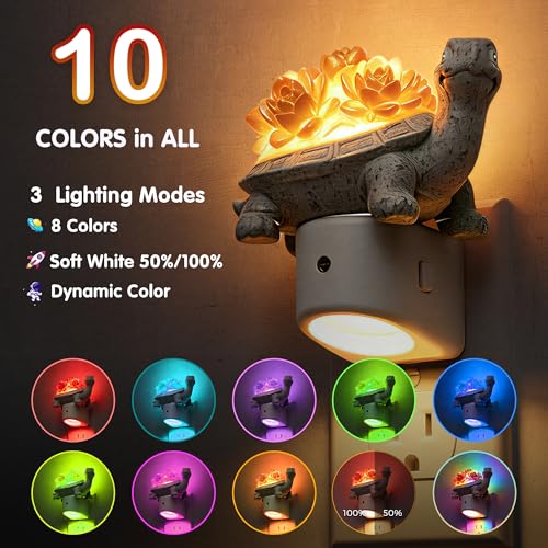 Image of L LOHAS LED Night Light for Kids, 3D Cute Turtle Night Lights