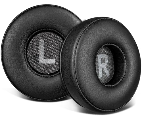 SOULWIT Ersatzpolster Ersatz Ohrpolster für JBL Tune 450BT/Tune 460BT/Tune 500BT/Tune 510BT/Tune 520BT/JR 300BT/JR 310BT/E40BT/Junior 320BT, Polster mit weichem Proteinleder