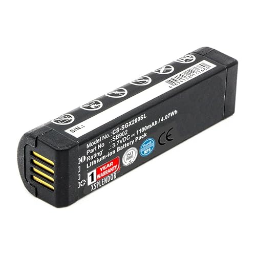 XSPLENDOR Replacement Battery for SHURE GLXD1 GLXD2 GLX-D Digital Wireless Systems MXW2 GLXD PN SB902 SB902A 1100mAh Type Li-ion