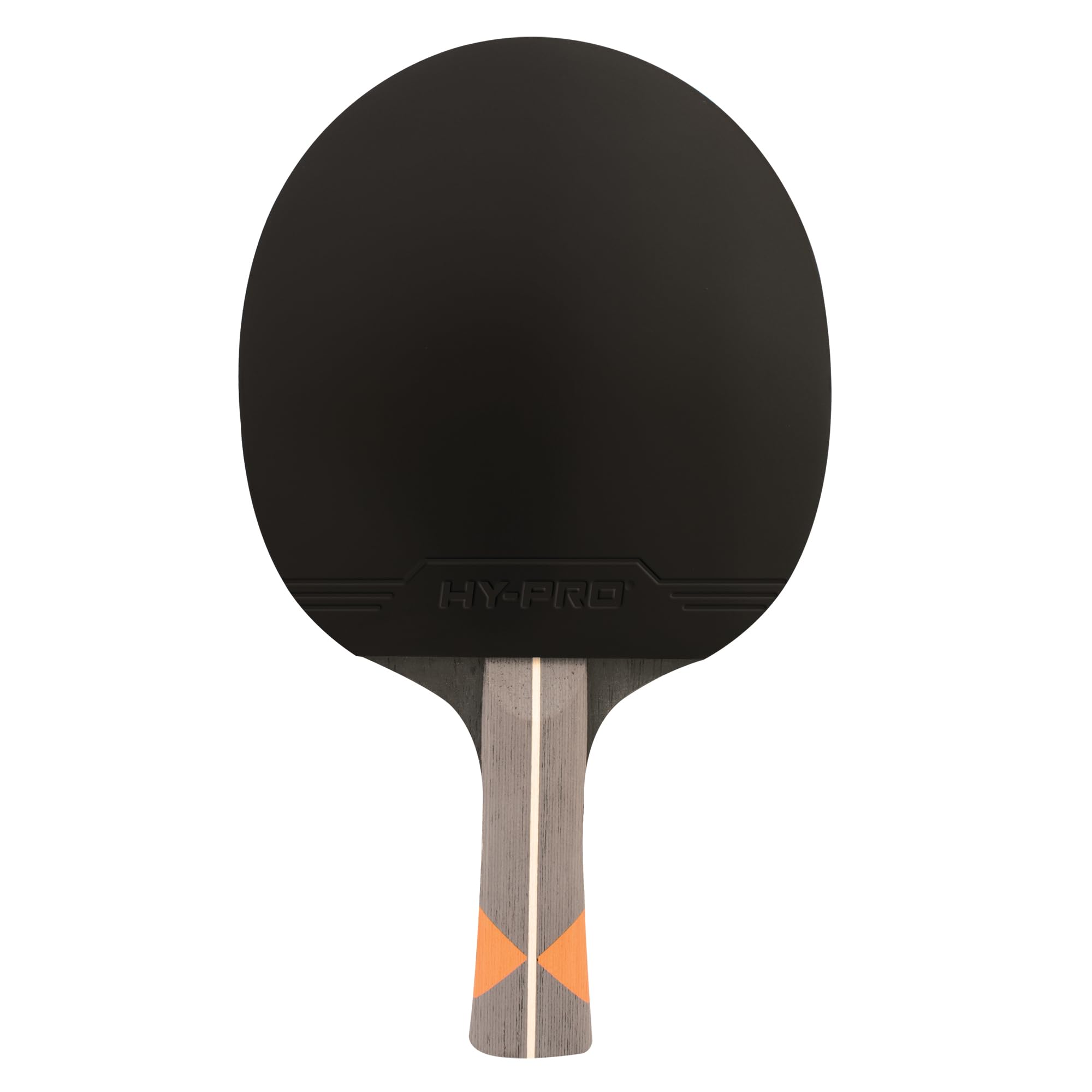 Hy-Pro Bate de Tenis de Mesa, núcleo de Fibra de Carbono, Madera Duradera de 7 Capas, Esponja de 2 mm, con Cubierta para la Cabeza, Calidad de Rendimiento, Giro y Control Superiores