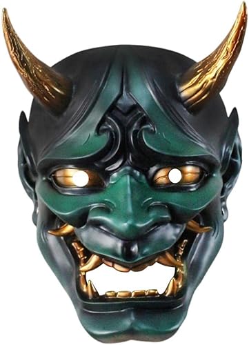 Miniatura 2 de Máscara japonesa de Prajna Noh Kabuki Halloween Cosplay máscara de diablo Hannya Oni Samurai máscara de resina