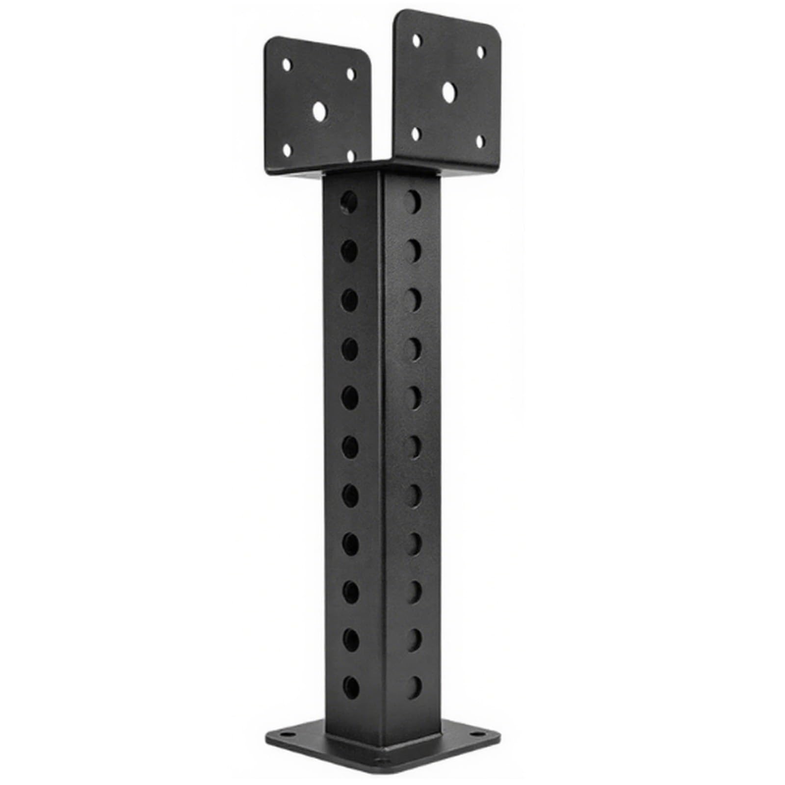 Base de poteau noire et support de poteau de toit pour pergola extérieure