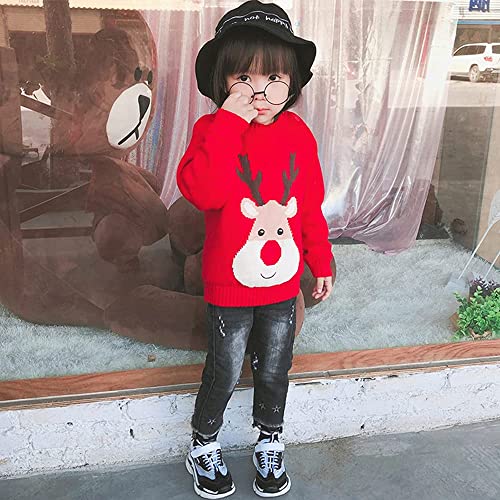 AOWKULAE Boys Girls Cartoon Knit Pullover Sweater2