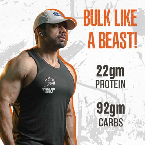 Image of BeastLife High Protein Mass /Weight Gainer | 1 KG | Malai Kulfi | NABL LAB Tested | For Muscle Gain & Fast Growth | Cereal-Based Formula, No Maltodextrin | India's #1 Cereal Based Bulk Gainer