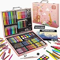KINSPORY 150 PCS Kids Art Set, Deluxe Painting Art Box for Teens Boys Girls 4 5 6 7 8 9 10 11 12