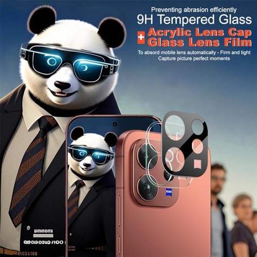 Image of Camera Lens Protector for Vivo V70 / Vivo V70 Elite (Pack of 1) - 9H Hardness Tempered Glass, Ultra HD Clear, Anti-Scratch, Bubble-Free, Case Friendly Camera Guard (Black)