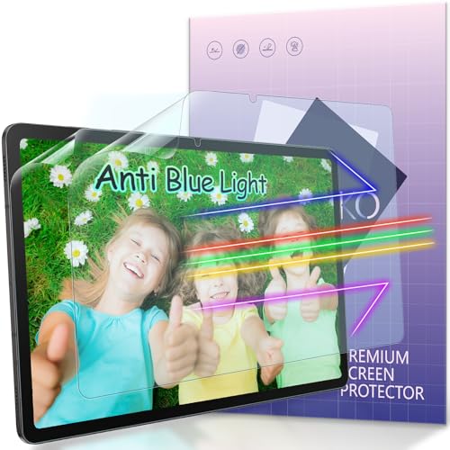 Image of IPROKKO 2 Pack Anti Blue Light Screen Protector for Samsung Galaxy Tab S11 /S10 Lite /S10 FE /S9 FE /S9 /S8 /S7(11 Inch /10.9in), Matte Anti Glare Harmful Light Filter Eye Protection Cover, Bubble Free Easy Install