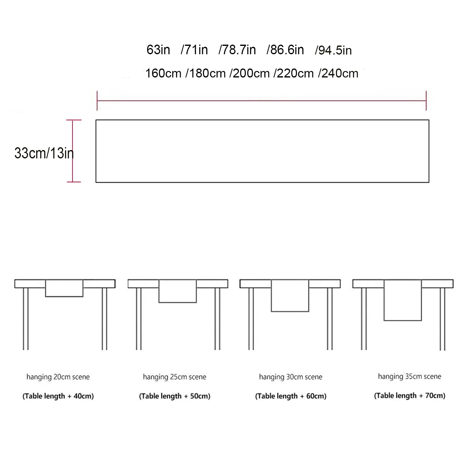 Runner da Tavolo con Frange,Tovagliette in Cotone Intrecciato a Mano Stile Europeo per Cucina o Tavola da Pranzo,per Casa,Matrimoni,Hotel,Caffè,Feste e Uso Quotidiano (Beige,33x200cm/13x78.7in)