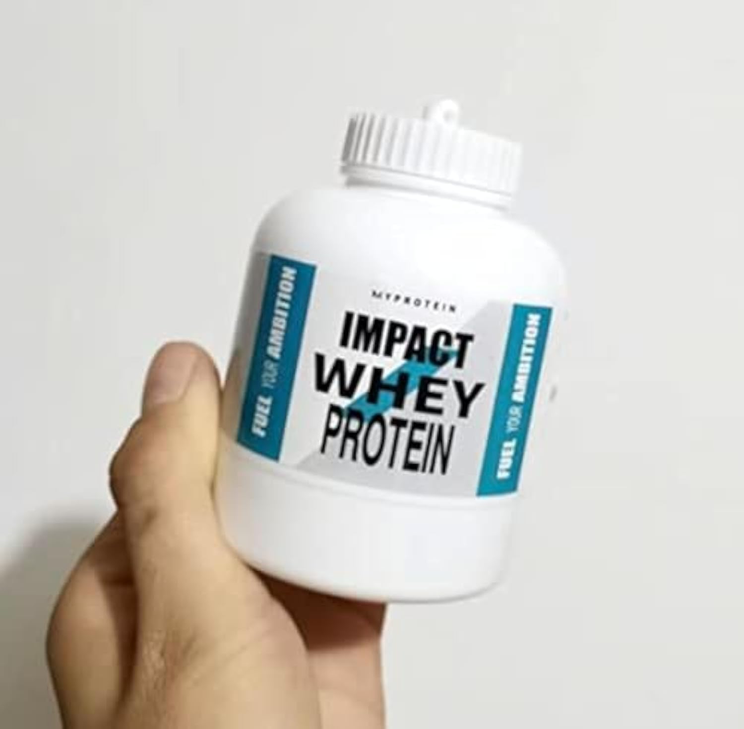 Protein Funnel Portable Supplement Powder Container Water Bottle Funnel Keychain (White)