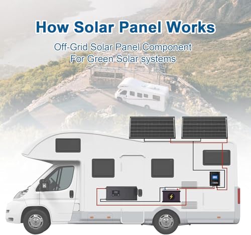 ACOPOWER 400 Watt 12 Volt RV Solar Panel Kit 4 * 100W Solar Panels+40A MPPT LCD Charge Controller+Mounting Z Brackets+Adaptor Kit+Tray Cables Set,Solar System Complete Kits for RV,Boat