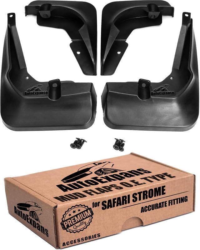 AutoExpanse car mud Flap for Safari STROME/Front and Rear O.E Type Mud Flaps ABS Plastic only for Safari STROME