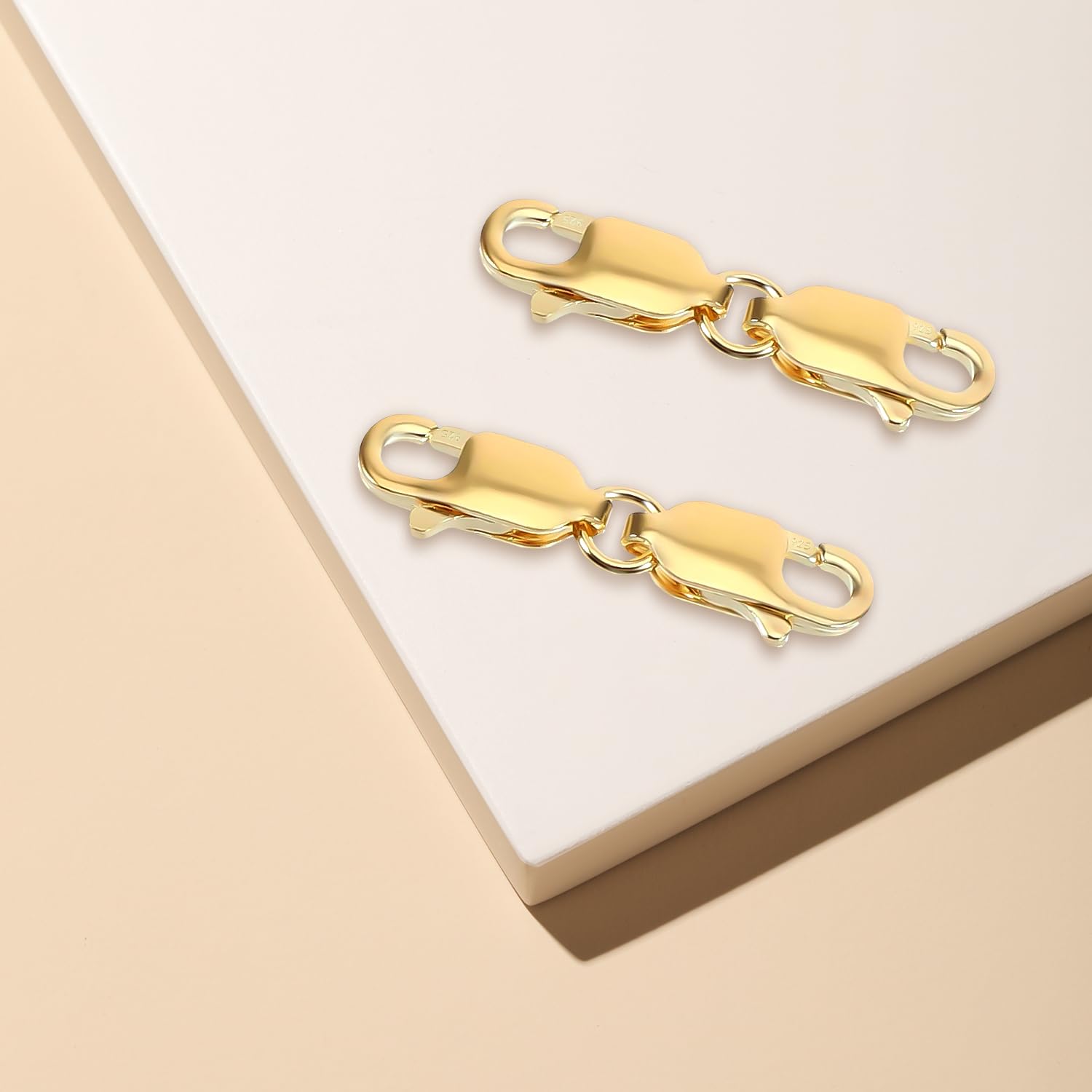 Fermagli A Moschettone Per Gioielli - Argento 925 Con Anelli - Foto 11