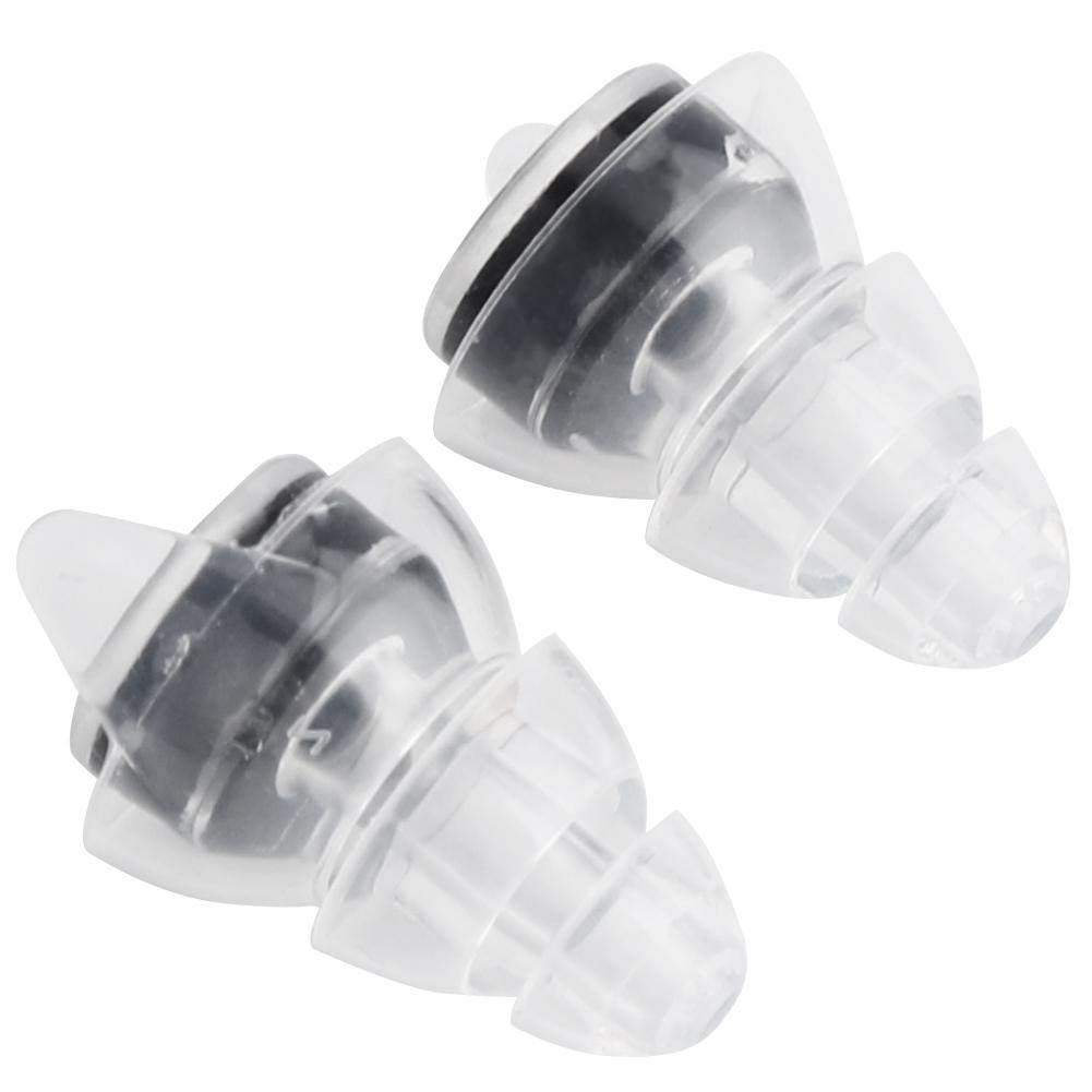 Ear Plugs, Noise Cancelling Ear Plugs Hearing Protection 27dB Noise Reduction Anti-Noise Earplugs for Concert, Bar, Party(Black)