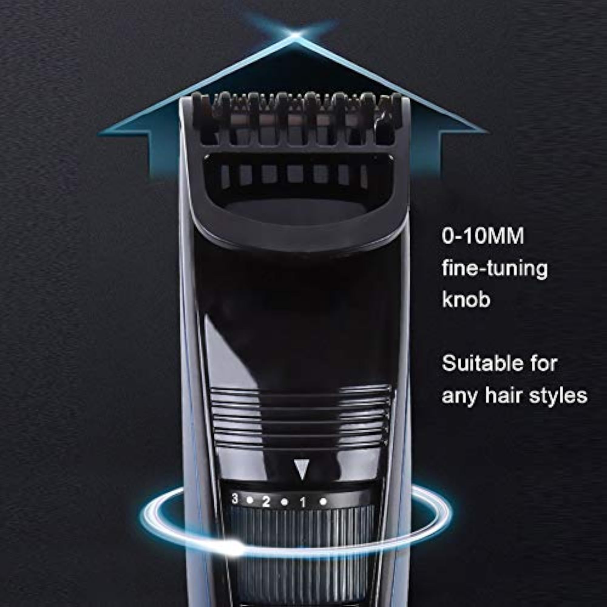 Men's Electric Portable USB Hair Clipper with Multi-Gear Adjustment
