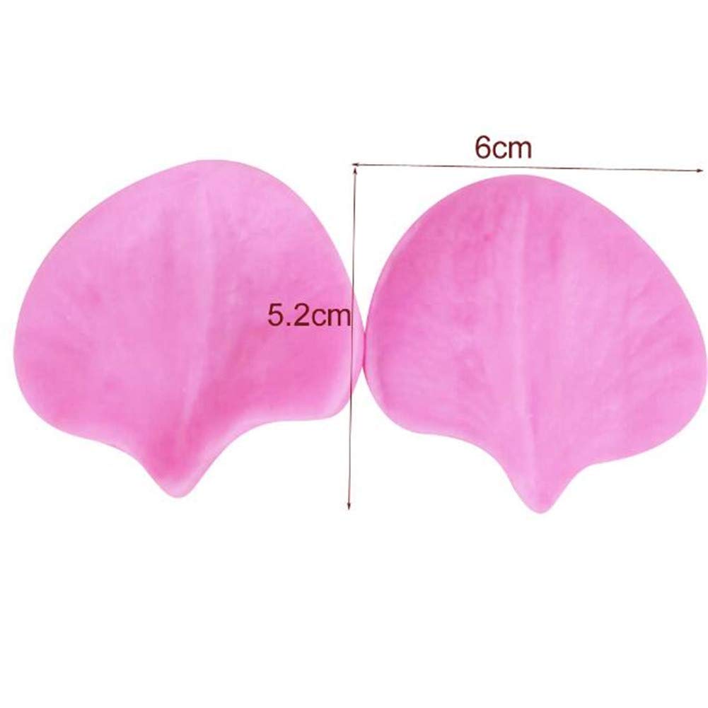 Fleur Pétale Veiner Couteau Silicone Moules Acier Inoxydable Fondant Set Emporte-Pièces, Décoration Gâteau Outils Coupe Biscuit Cuisson Moules, Plats à Four Sugarcract Chocolat Pâte à - Tulipe