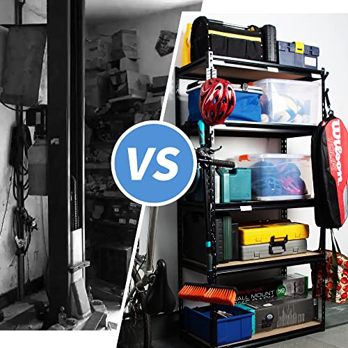 Ultrawall 5 Pack Shelving Hooks For Keyhole Shelves Organization, Utility Shelves Hooks For Garden Tool Bags, Chainsaws, Cords, Tools Equipment #TOP2