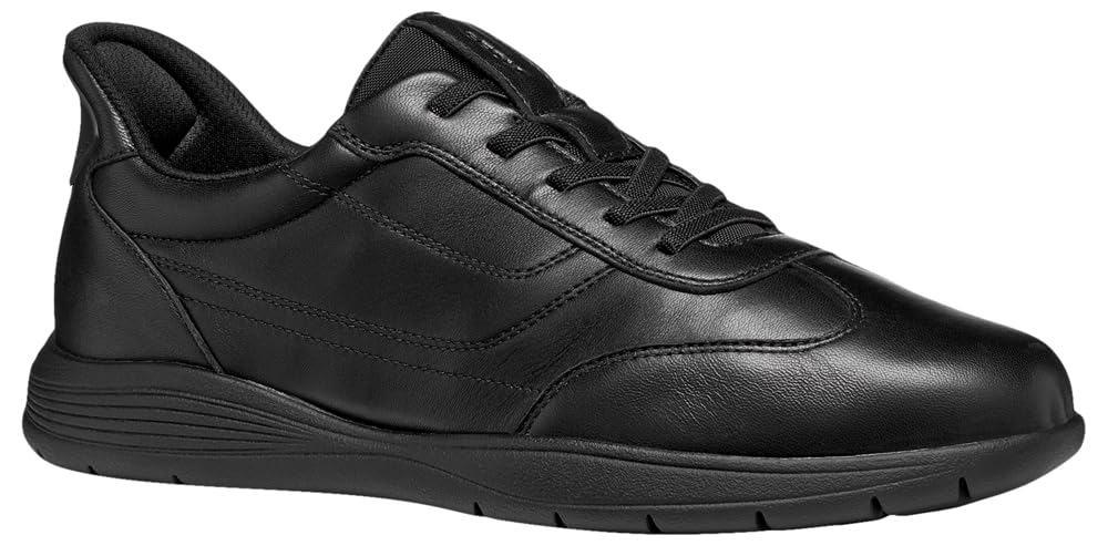 Geox Spherica Ec2 Plus Breathable Slip-On Trainers Men's Black Size 44 (9.5)