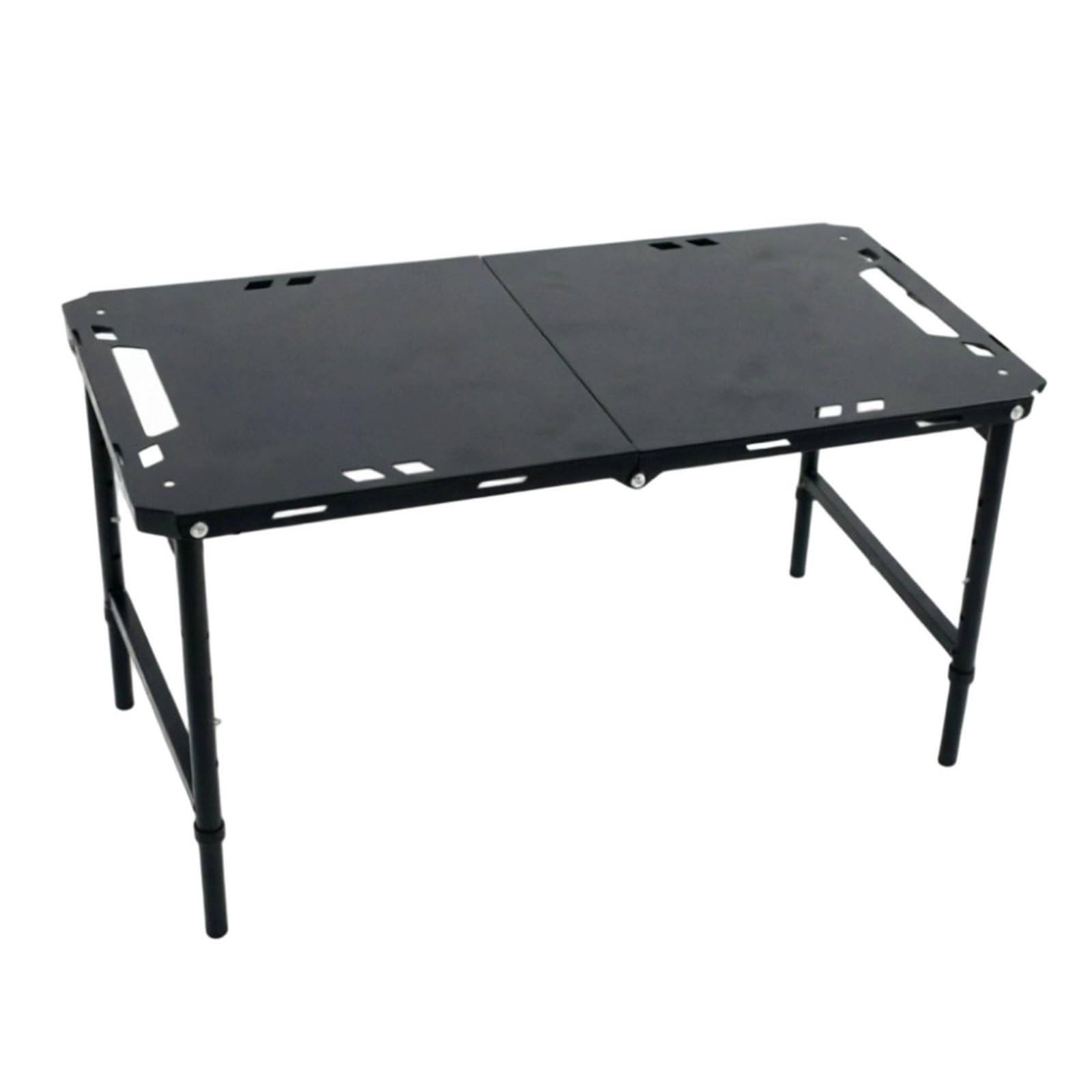 Mesa Plegable de Exterior Mesa de Camping Mesa de Picnic Escritorio Portátil con Acero al Carbono y Varilla Hidráulica Diseño Compacto y Portátil, S, Ajustable Mejorado