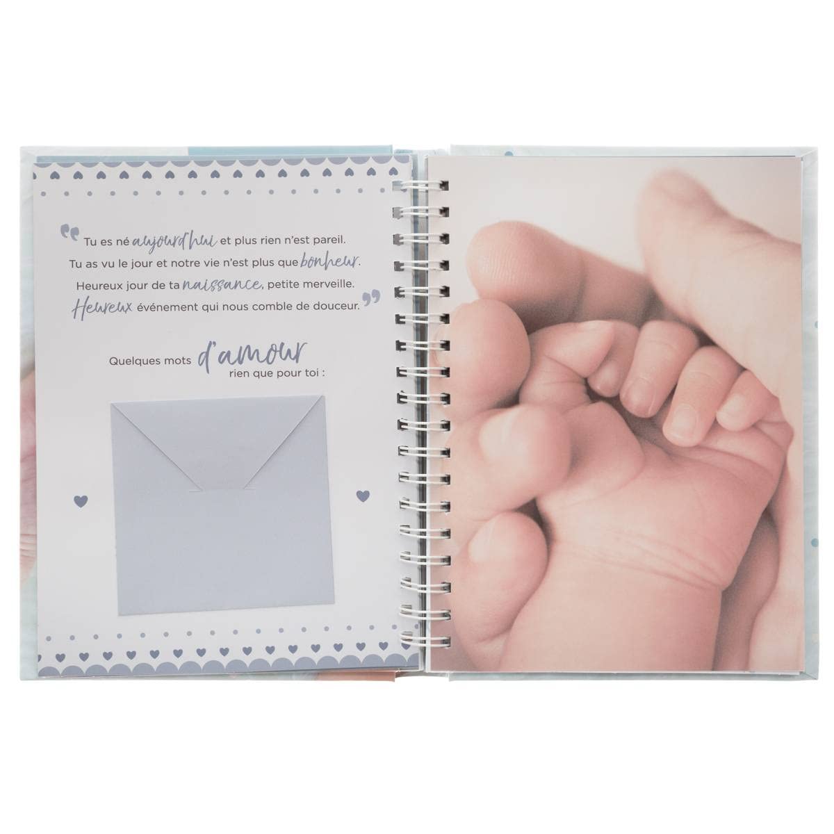 Atmosphera - Livre de Naissance 100 Pages 21x25 cm - Rose