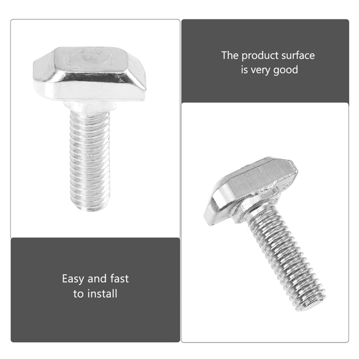 50pcs T Slot Drop-in Hammer Head Bolts M8x25 Carbon Steel