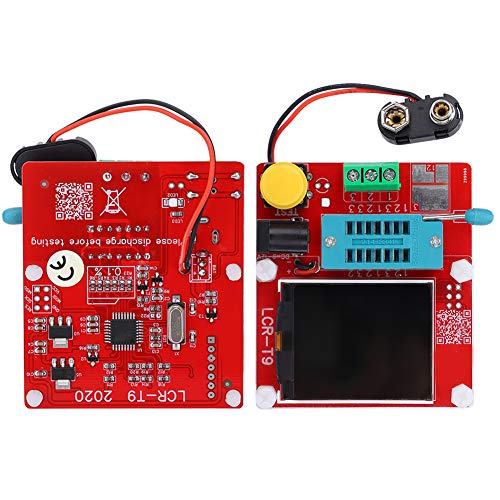 Multi Function Transistor Tester, Graphic Display, Identify Components and Ranges Automatically for NPN PNP FET Diodes T9 DC9 12V