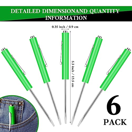 6 Pcs Magnetic Pocket Screwdrivers