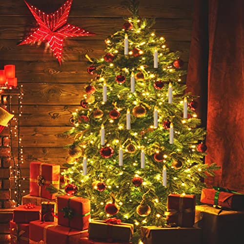 Brrnoo Warm White Flameless Candle String Lights with Tree Clips, USB LED Candle Lamp for Holiday Parties Weddings - Image 2