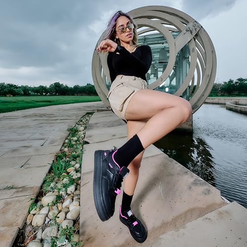 Image of SOLETHREADS BAE Sneakers for Women | Stylish & Fashionable| Comfortable|Walking Shoes| Lightweight Flexible| Skid-Resistant| Everyday |Casual Shoes for Women